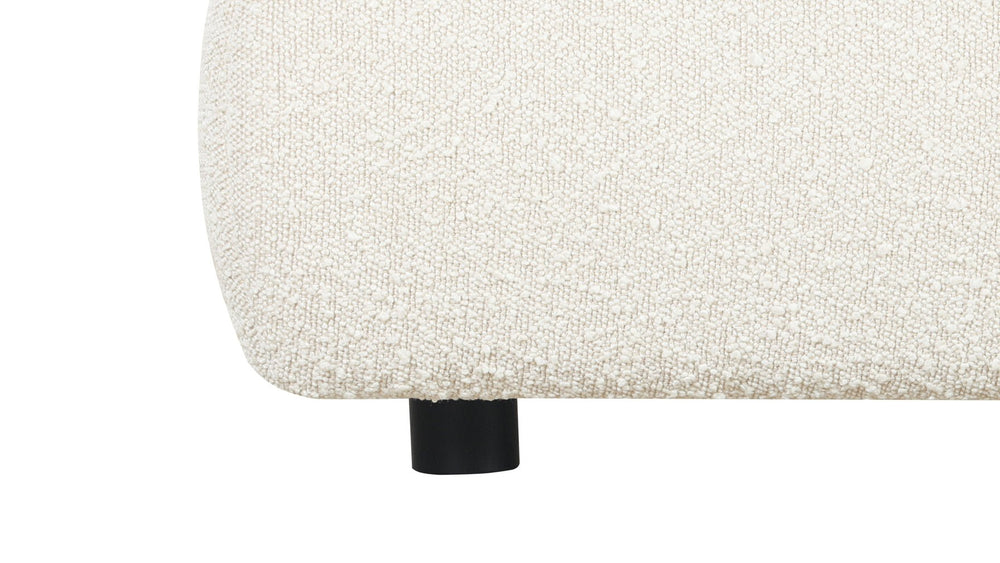 Cama Cloud con almacenamiento, King, bouclé crema