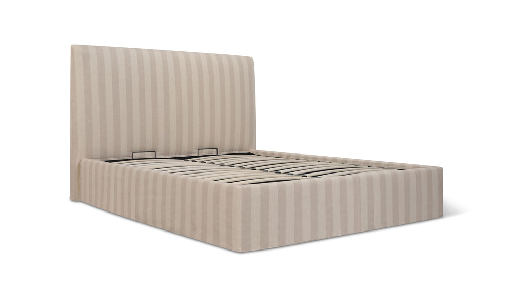 Cama Wave con almacenamiento, Queen, Dover Stripe