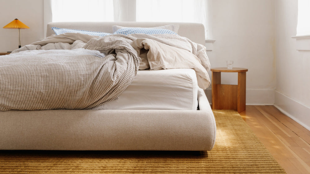 Cama con almacenamiento Dream, tamaño Queen, color latte
