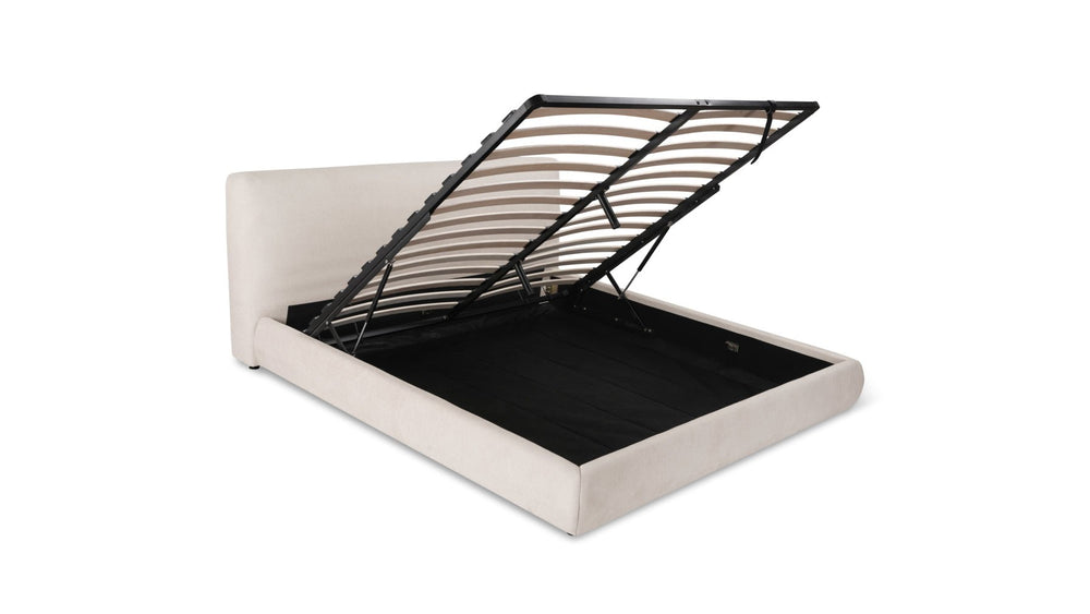 Cama con almacenamiento Dream, tamaño Queen, color latte