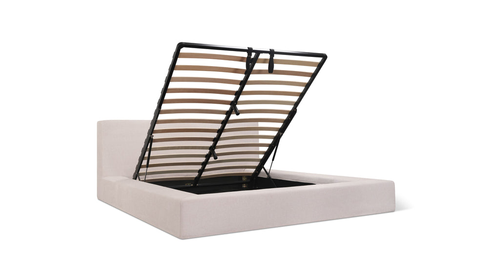 Cama con almacenamiento Movie Night™, King, Latte