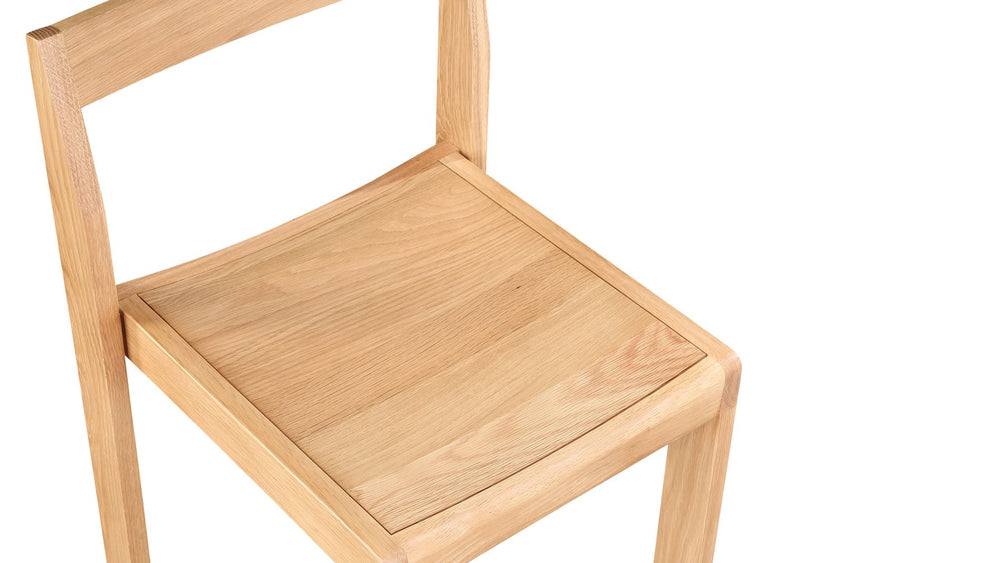 Silla de comedor Plane (juego de dos), roble