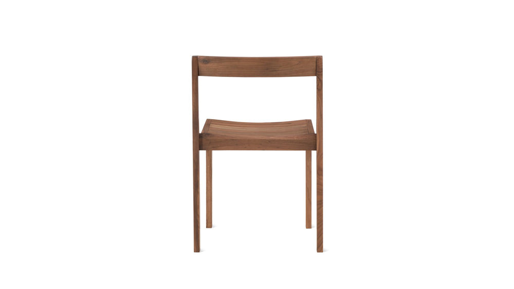 Silla de comedor Plane (Juego de dos), nogal americano