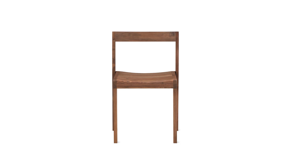Silla de comedor Plane (Juego de dos), nogal americano