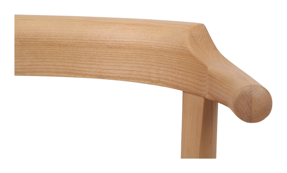 Silla de comedor con asiento en madera de fresno negro