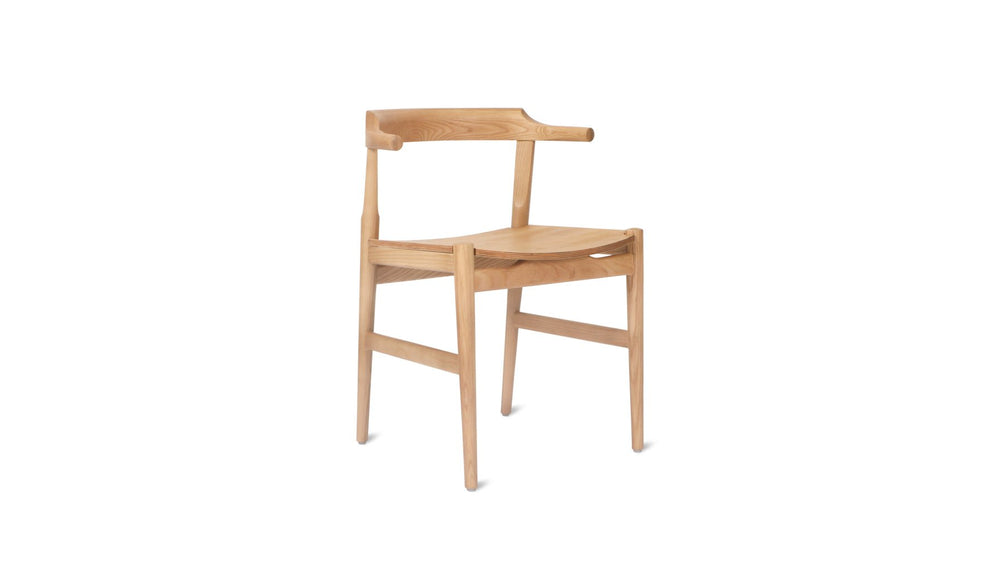Silla de comedor con asiento en madera de fresno negro