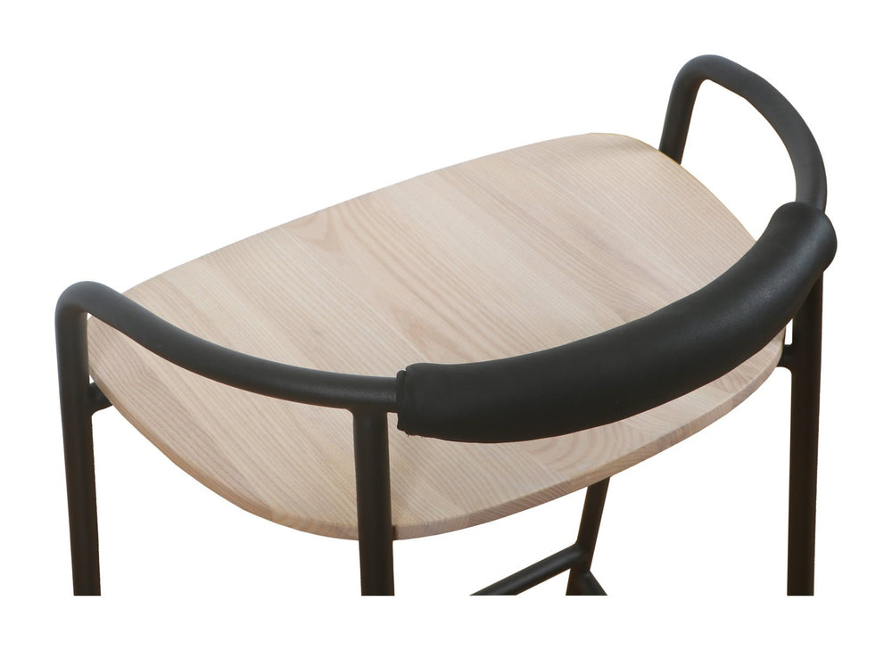 Banqueta de altura para mostrador — negra