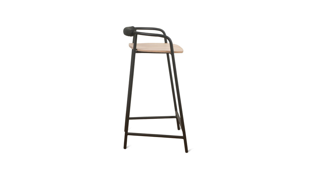 Banqueta de altura para mostrador — negra