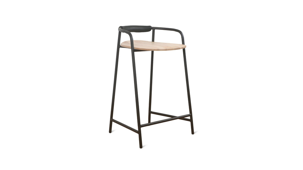 Banqueta de altura para mostrador — negra