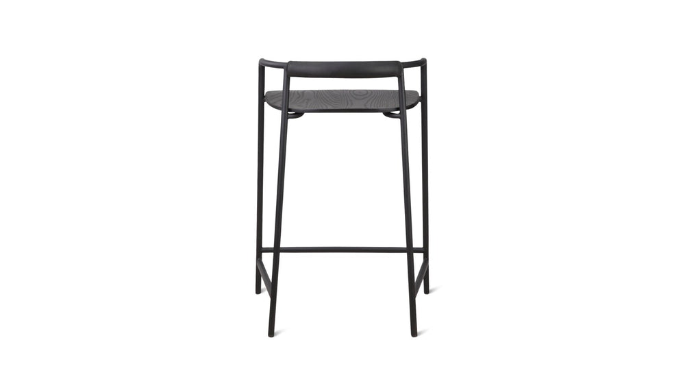 Banqueta de altura para mostrador — negra