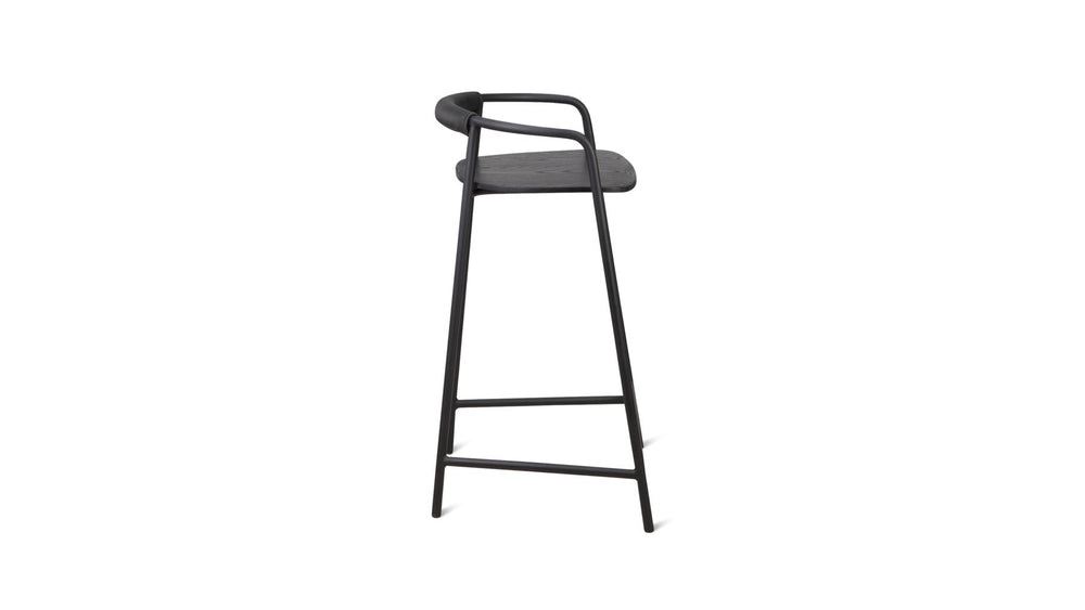 Banqueta de altura para mostrador — negra