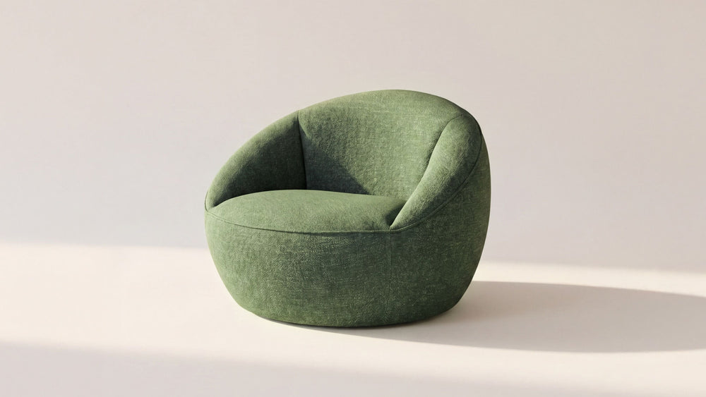 Round Trip Sillón lounge giratorio, Loden