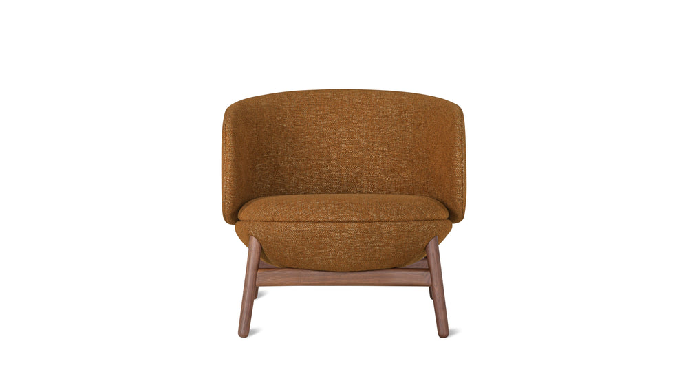 Sillón lounge Happy Place, nogal, otoño