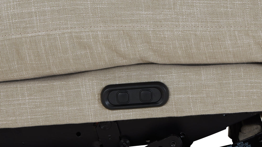 Lift Off Silla reclinable eléctrica sin brazos, gris claro