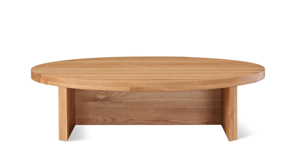 Mesa de centro Field redonda, roble