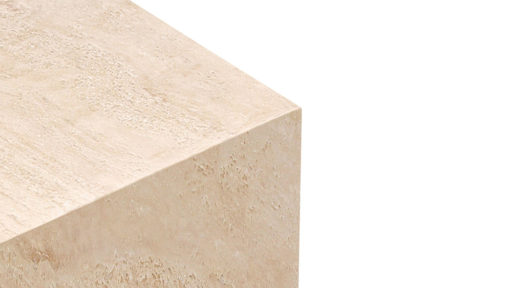 Mesa de centro Align, regular, travertino