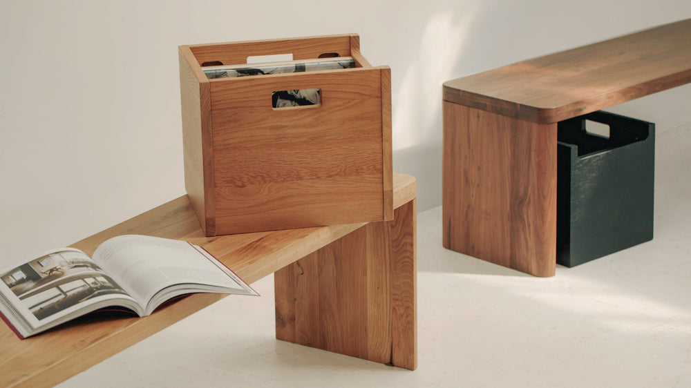 Caja multiusos, roble