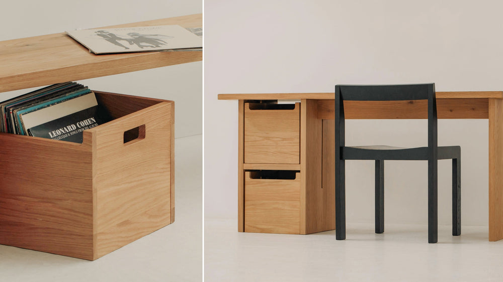 Caja multiusos, roble