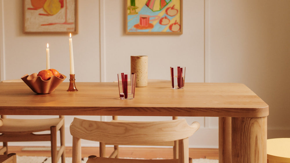 Mesa de comedor Field, para 6-8 personas, en fresno