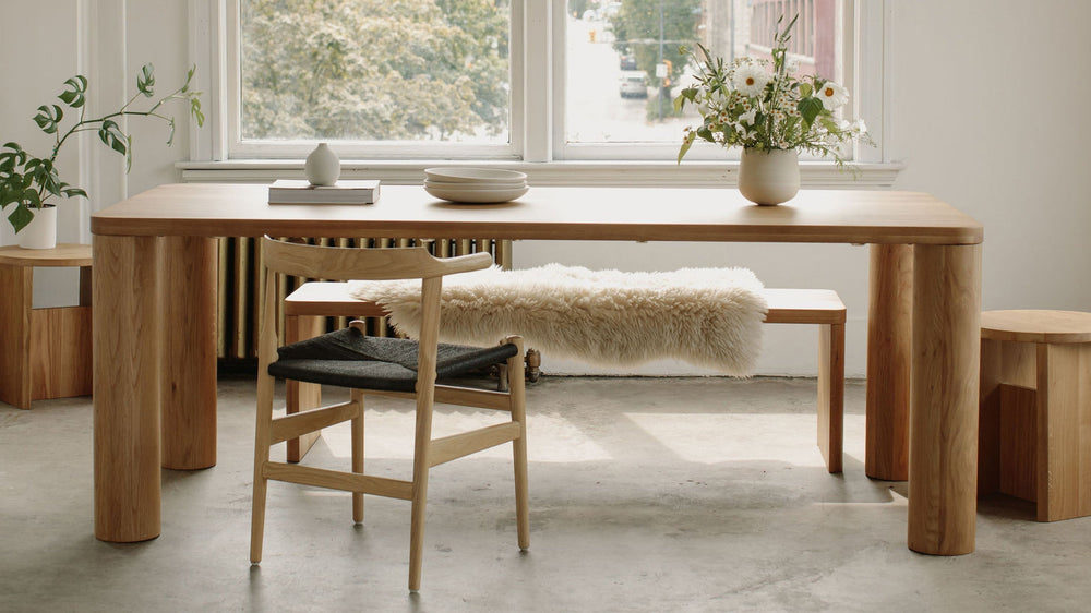 Mesa de comedor Field, para 8–10 personas, roble