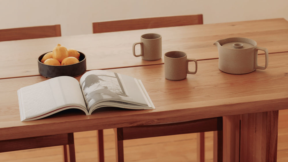 Mesa de comedor Plane, para 4-6 personas, de roble