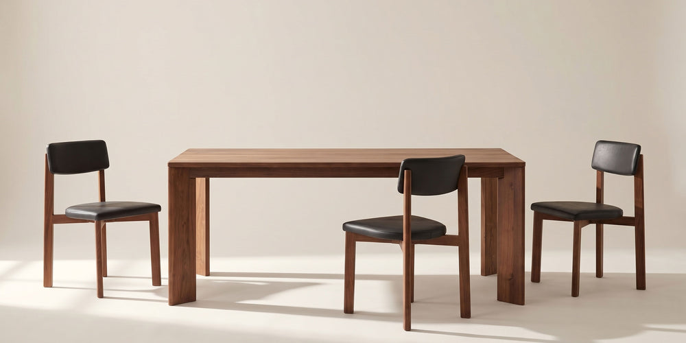 Mesa de comedor Frame, para 6-8 personas, nogal americano