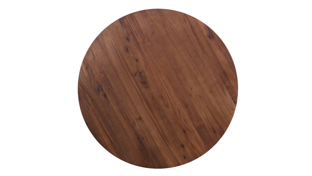 Mesa de comedor redonda Frame, para 4 a 5 personas, nogal americano