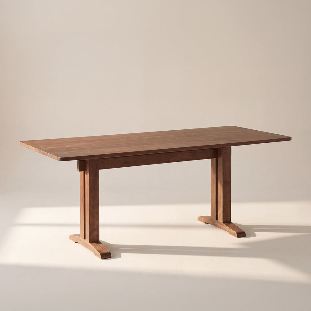 Mesa de comedor Flight, para 6-8 personas, nogal americano cepillado
