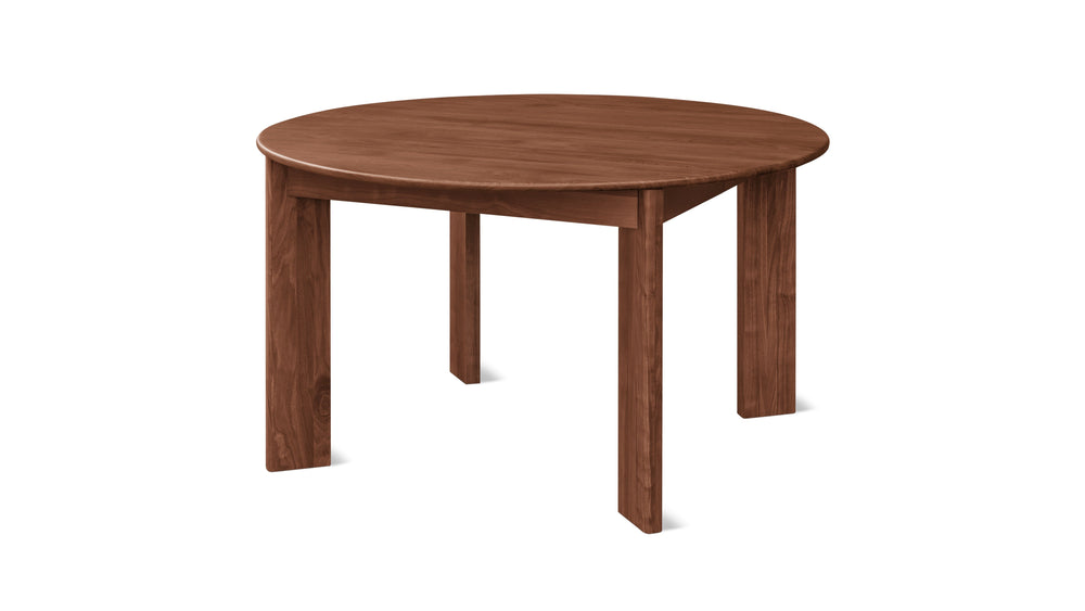 Mesa de comedor redonda extensible Frame, para 4-8 personas, roble