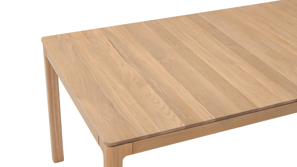 Mesa de comedor extensible Bridge, para 6–12 personas, roble