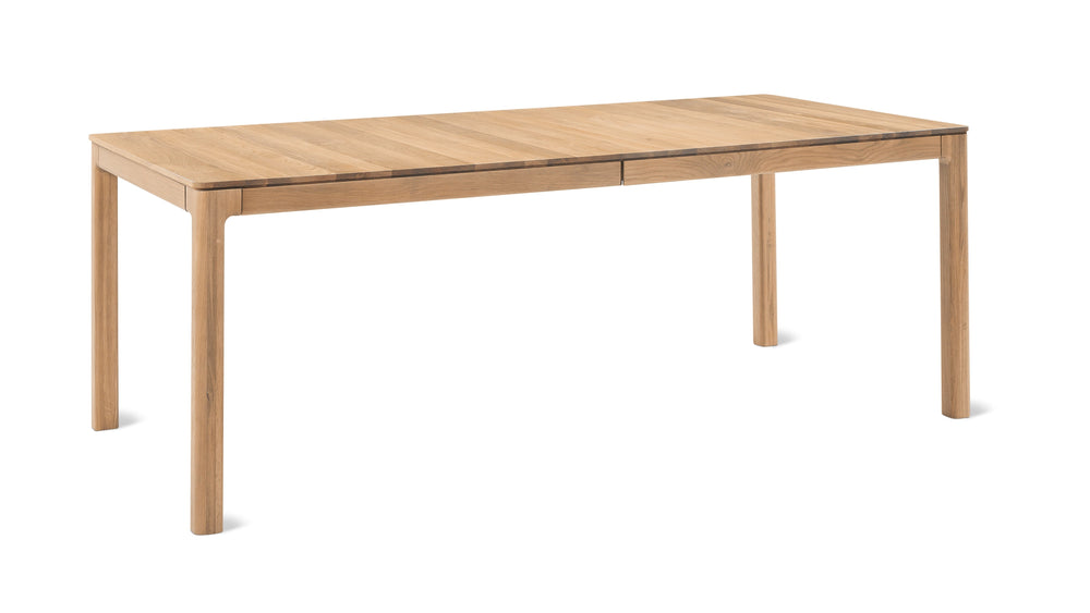 Mesa de comedor extensible Bridge, para 6–12 personas, roble