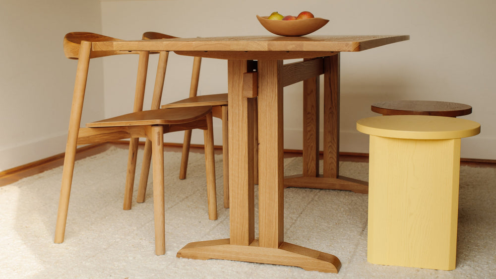 Silla de comedor Haven (juego de dos), roble teñido