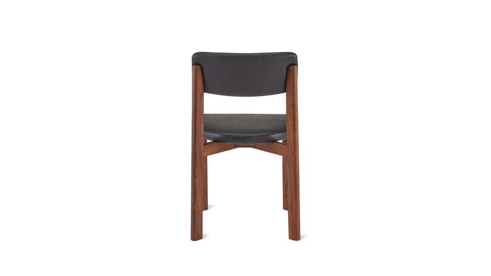 Silla de comedor Frame, nogal, caviar