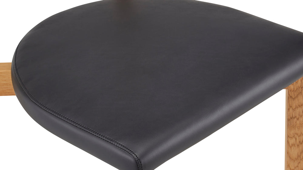 Silla de comedor Frame, roble, caviar