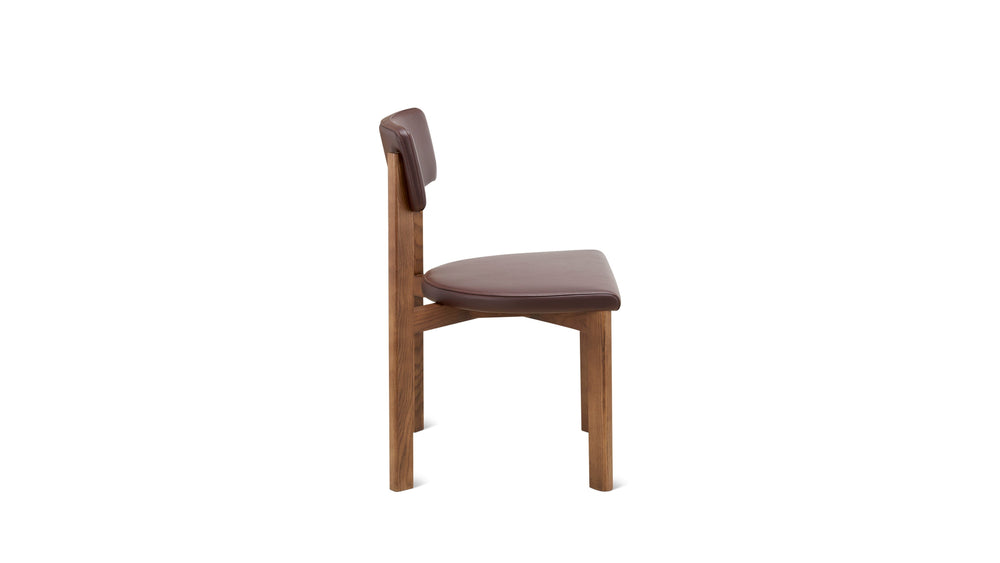 Silla de comedor Frame, nogal, cacao