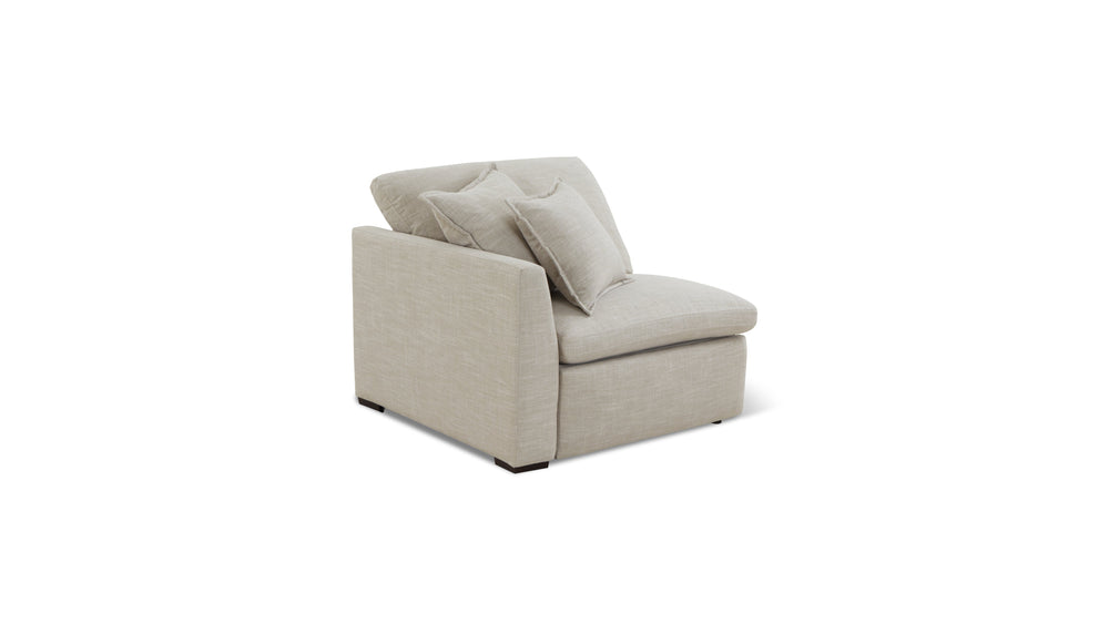 Sillón reclinable eléctrico Lift Off, brazo izquierdo, Light Pebble