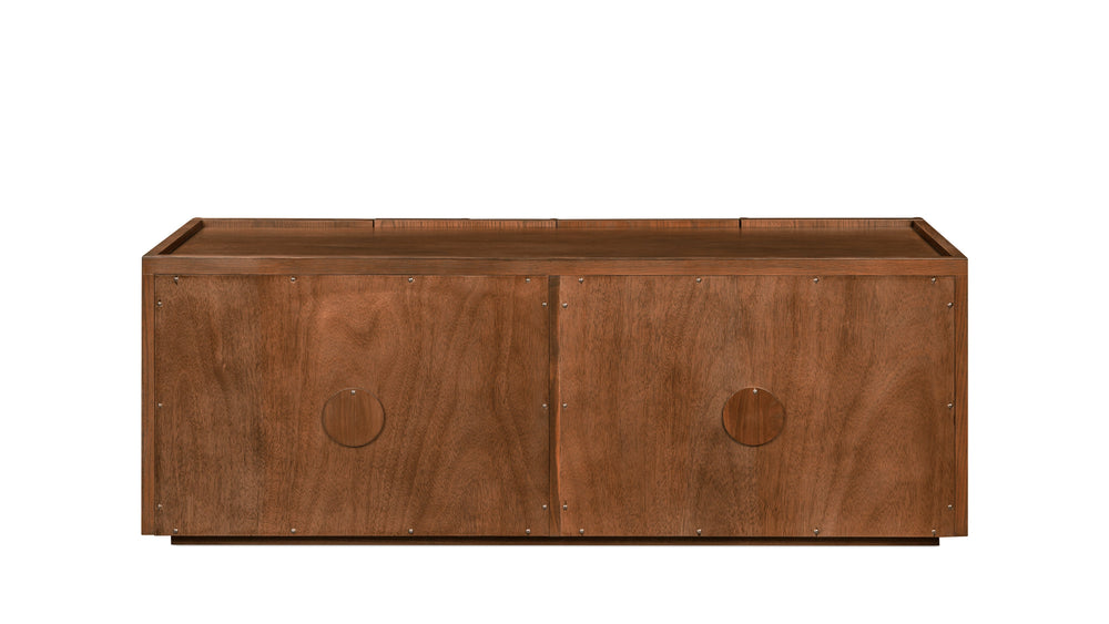 Mueble multimedia Tidal, nogal teñido