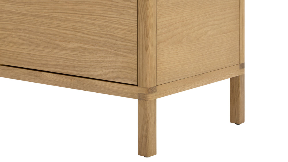 Glimpse Mueble multimedia, roble blanco
