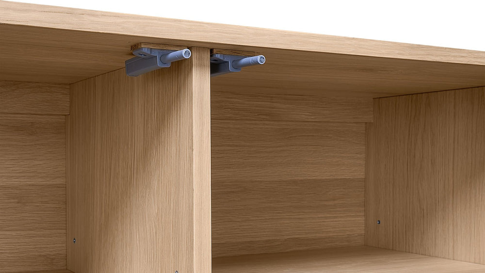 Showcase Mueble multimedia, roble blanco