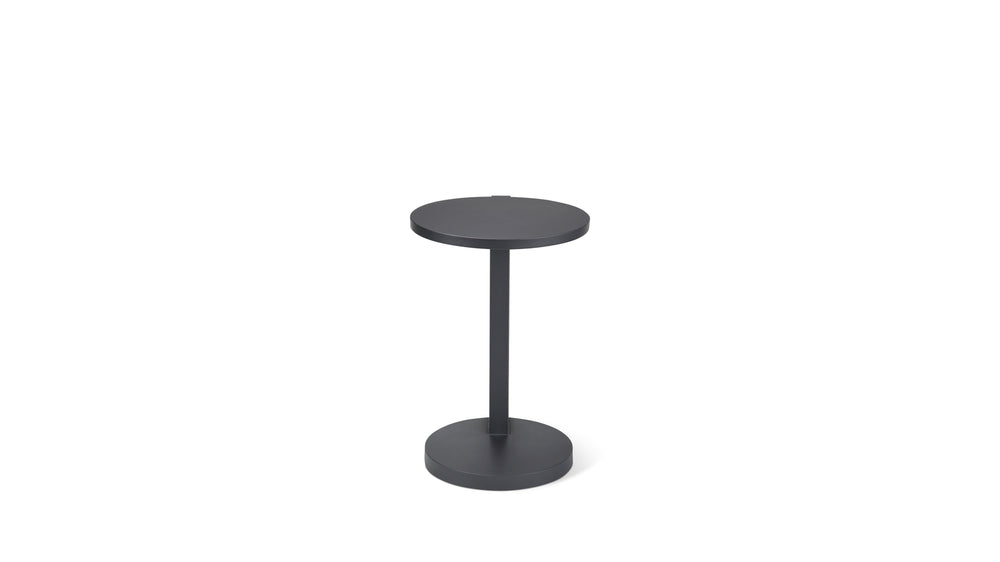 By Your Side Mesa para exterior, metal negro