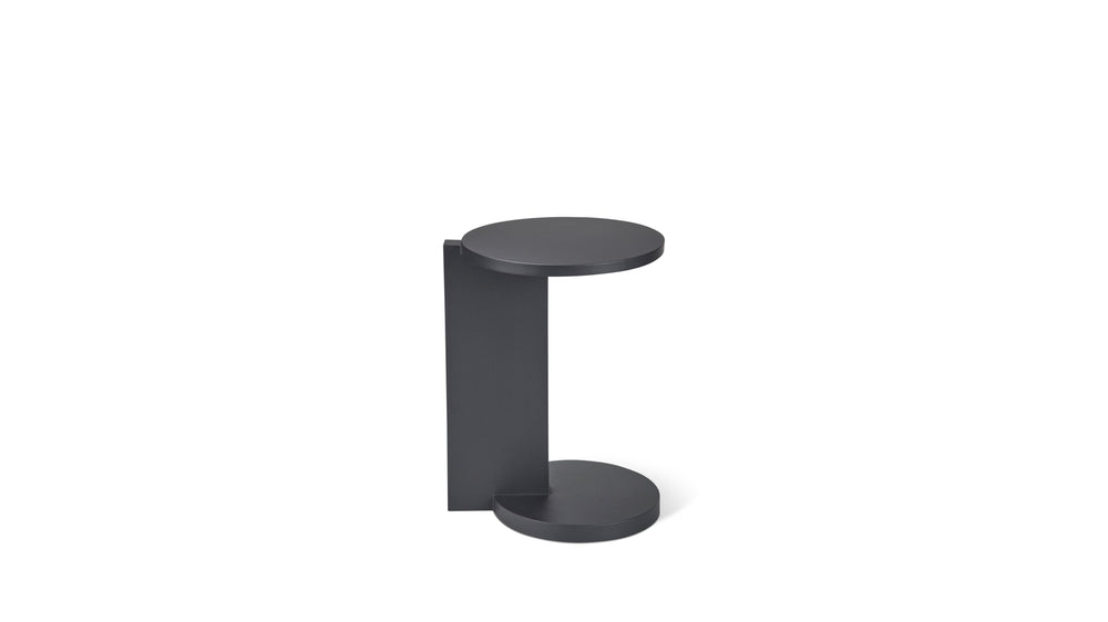 By Your Side Mesa para exterior, metal negro