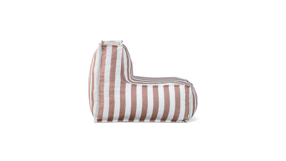 Make Waves Silla sin brazos para exteriores, Rayado toscano
