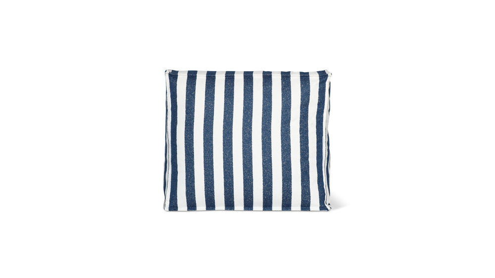 Silla sin brazos para exteriores Make Waves, Rayas Océano