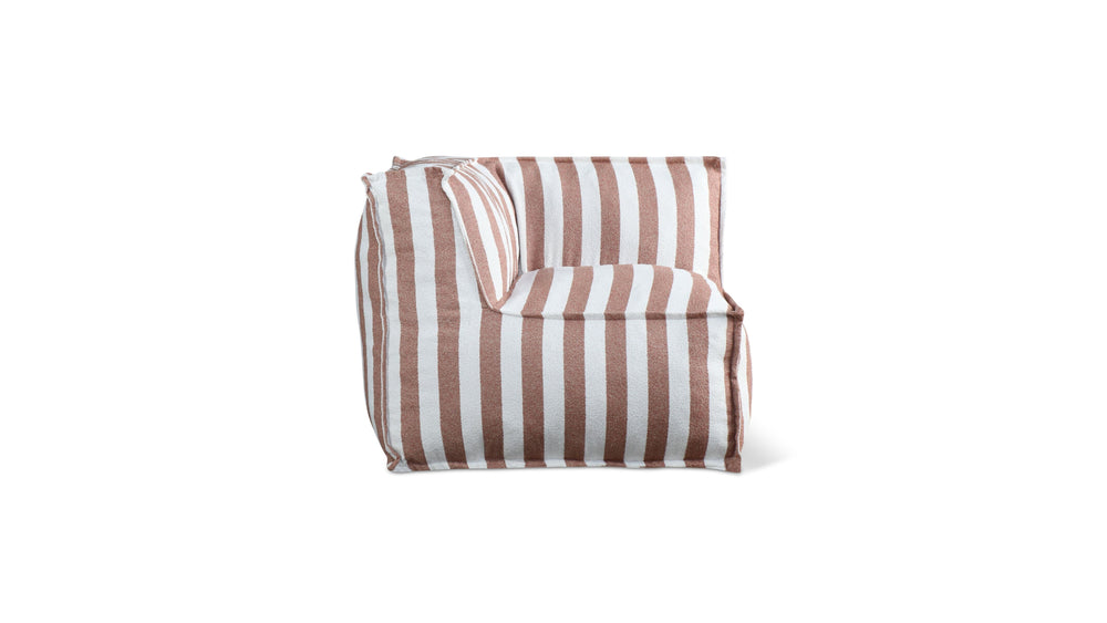 Make Waves Silla esquinera para exterior, Rayas toscanas