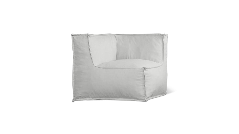 Silla esquinera para exterior Make Waves, Gull