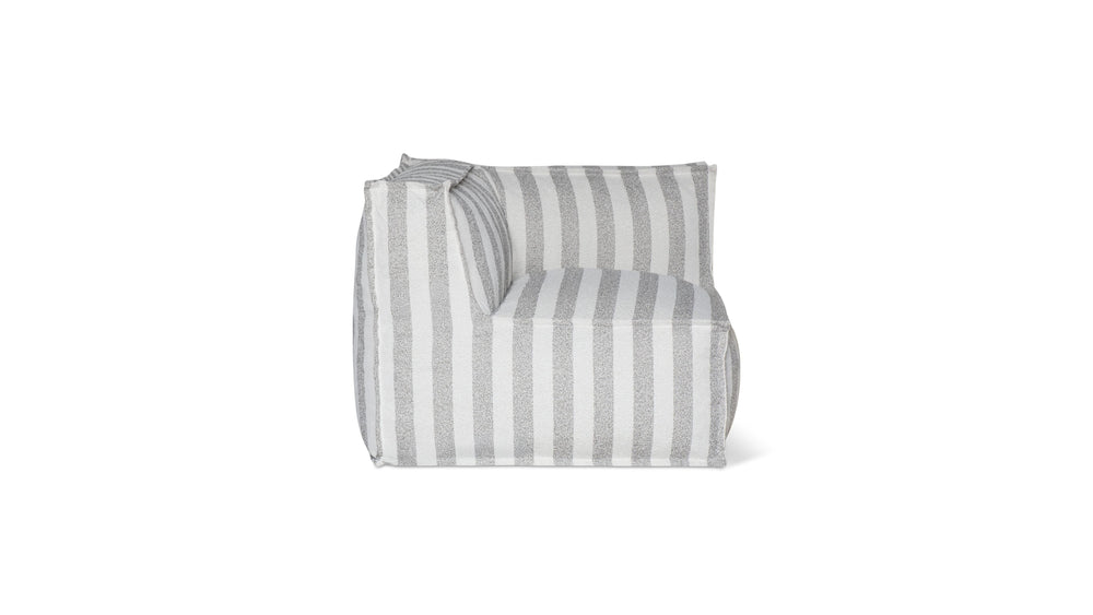 Make Waves Sillón esquinero para exteriores, Brighton Stripe