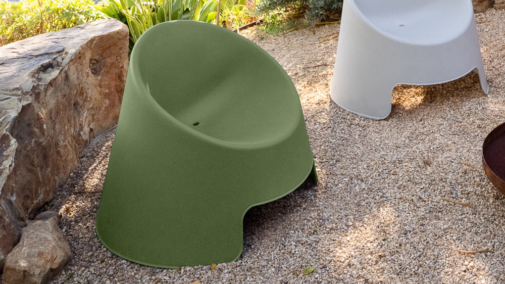Inner Circle Silla lounge para exteriores (Juego de 2), Matcha