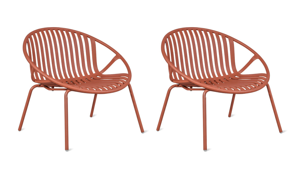 Golden Hour Sillón lounge para exterior (juego de dos), Canela