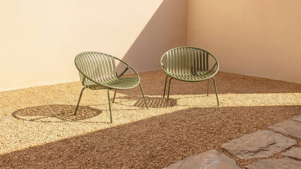 Golden Hour Sillón lounge para exterior (Juego de dos), Limón
