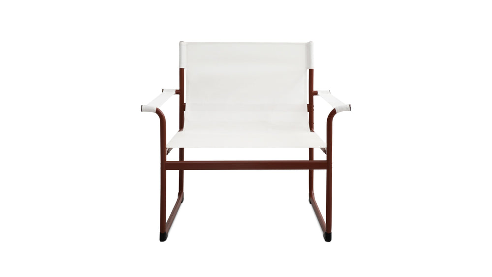 Sillón lounge para exterior Poolside, terracota